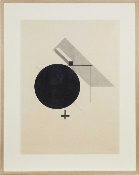 El Lissitzky - Proun IV - Blatt  4 der I. Kestnermappe, Proun - Image du cadre
