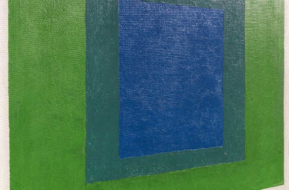 Josef Albers - Squares: Blue and Cobalt Green in Cadmium Green - Autre image