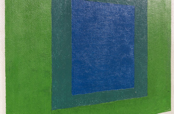 Josef Albers - Squares: Blue and Cobalt Green in Cadmium Green - Autre image