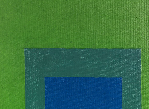 Josef Albers - Squares: Blue and Cobalt Green in Cadmium Green - Autre image