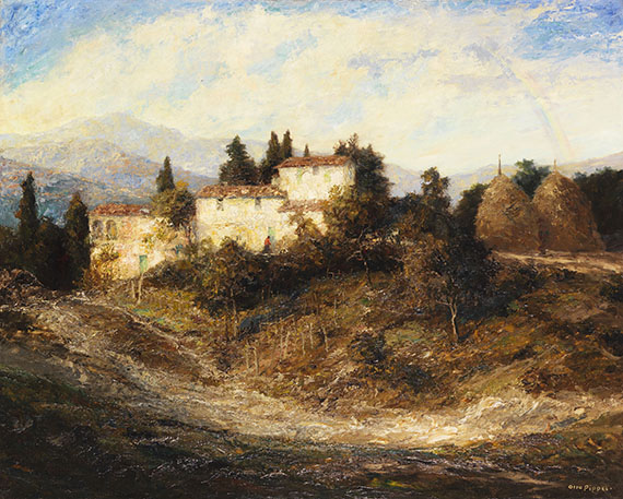 Otto Pippel - Sommerliche Landschaft in der Toscana