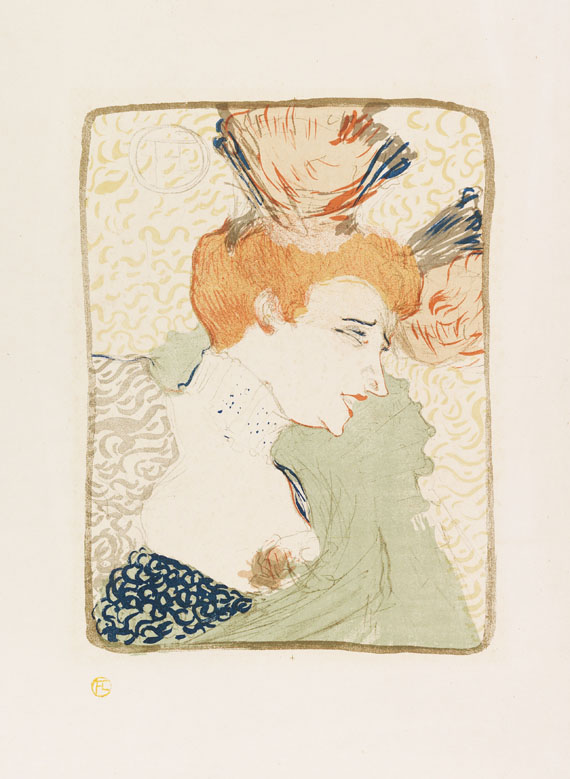 Toulouse-Lautrec - Mademoiselle Marcelle Lender, en buste