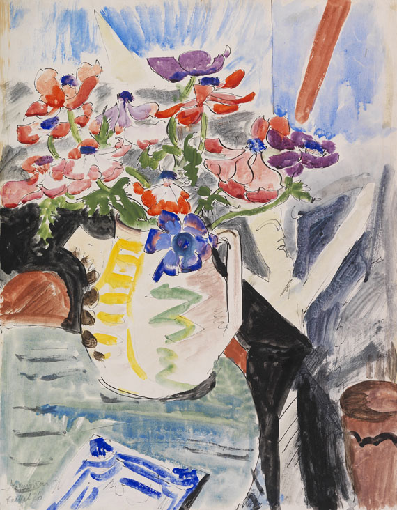 Erich Heckel - Anemonen