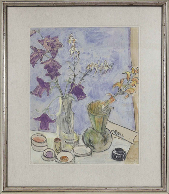 Erich Heckel - Glockenblumen (Blumen) - Image du cadre