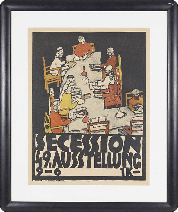 Egon Schiele - Secession 49. Ausstellung - Image du cadre