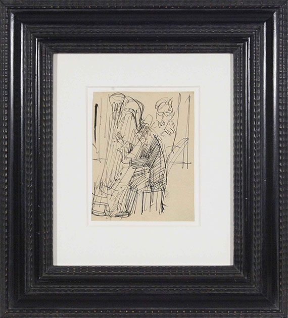 Ernst Ludwig Kirchner - Harfenspieler - Image du cadre