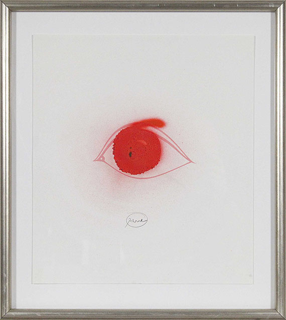 Otto Piene - Ohne Titel (Auge) - Image du cadre