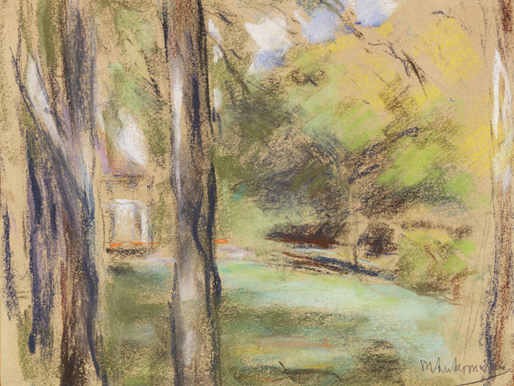 Max Liebermann - Seitlicher Blick in den Wannseegarten