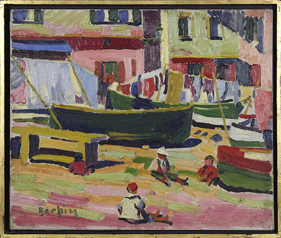 Auguste Herbin - Le vieux port de Bastia - Image du cadre