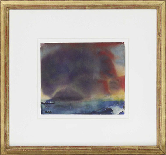 Emil Nolde - Abendwolken am Meer - Image du cadre