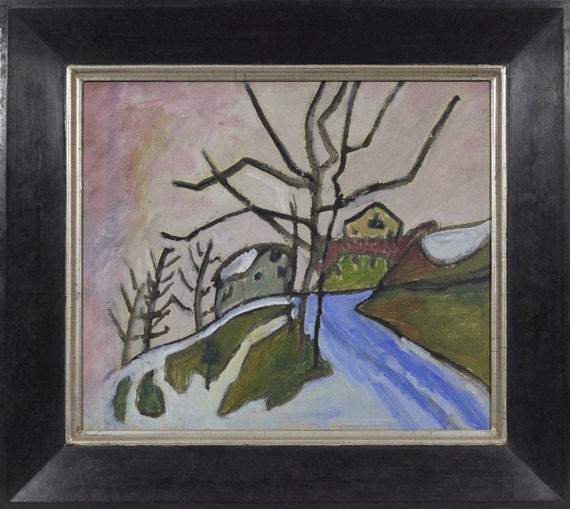 Gabriele Münter - Vereiste Straße - Image du cadre