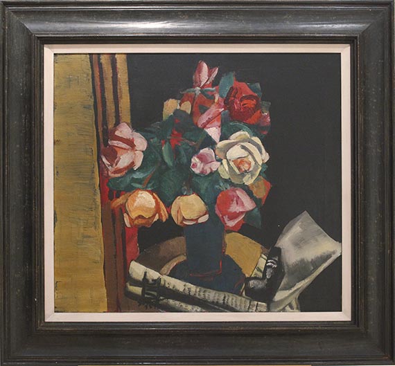 Max Beckmann - Stilleben mit Rosen - Image du cadre