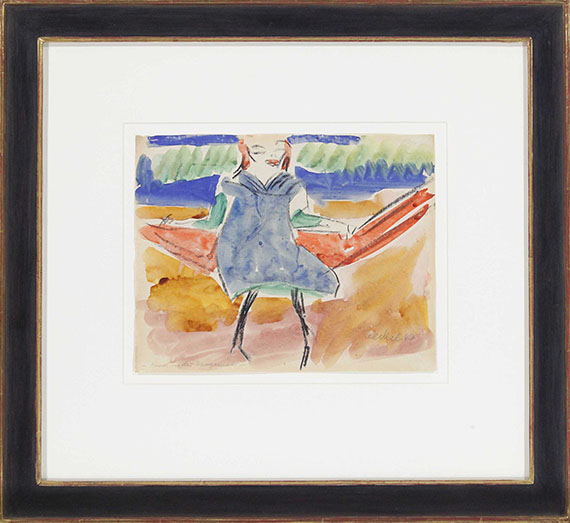 Erich Heckel - (Fränzi) Kind in der Hängematte - Image du cadre