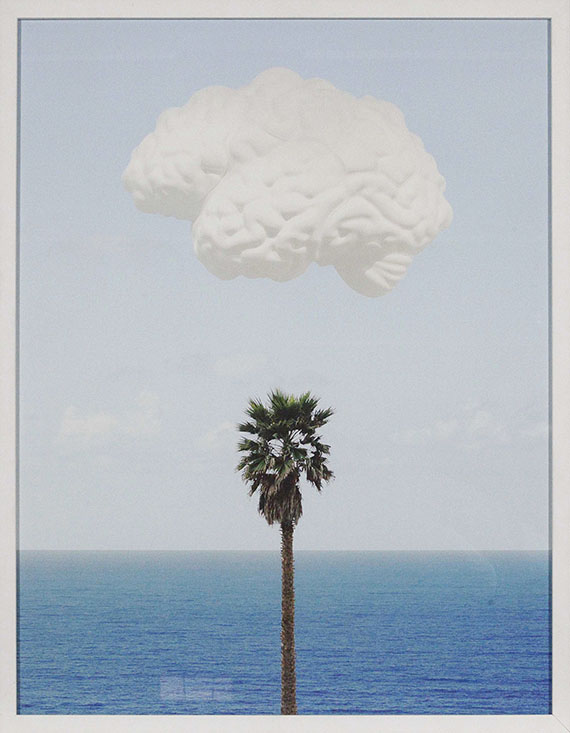 John Baldessari - Brain / Cloud (With Seascape and Palm Tree) - Image du cadre