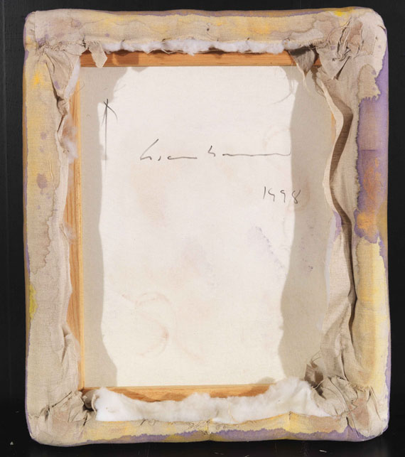 Gotthard Graubner - Farbraumkörper, gelb/orange - Verso