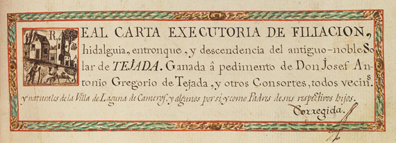  Manuskripte - Carta executoria. (Span. Handschrift auf Papier) - Autre image