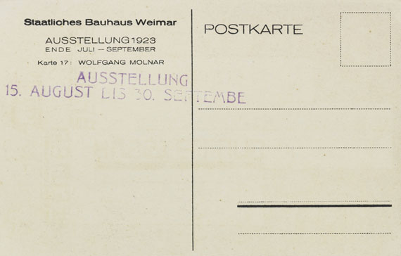 Wolfgang Molnar - Bauhaus-Postkarte - Autre image