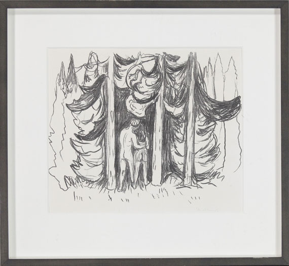 Edvard Munch - Skogen (Der Wald) - Image du cadre