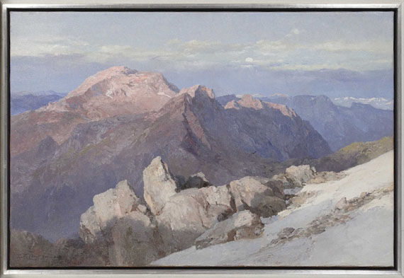 Edward Theodore Compton - Hoher Göll vom Watzmann-Hocheck - Image du cadre