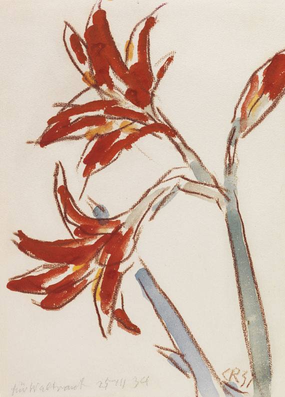 Christian Rohlfs - Roter Amaryllis