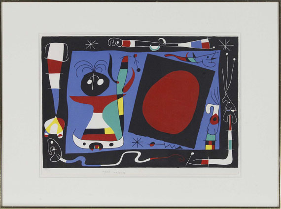 Joan Miró - La Femme au Miroir - Image du cadre