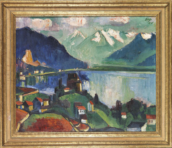 Hermann Max Pechstein - Am Genfer See - Image du cadre