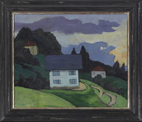 Gabriele Münter - Haus am Hang - Image du cadre