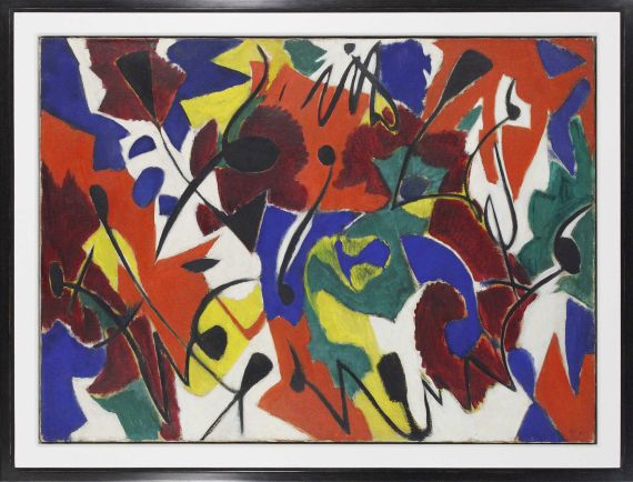 Ernst Wilhelm Nay - Purpurmelodie - Image du cadre