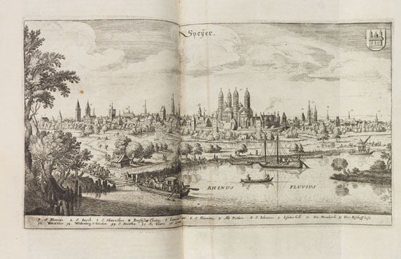 Matthäus Merian - Topographia Palatinatus. Angeb.: Lehmann, Chronica Speier