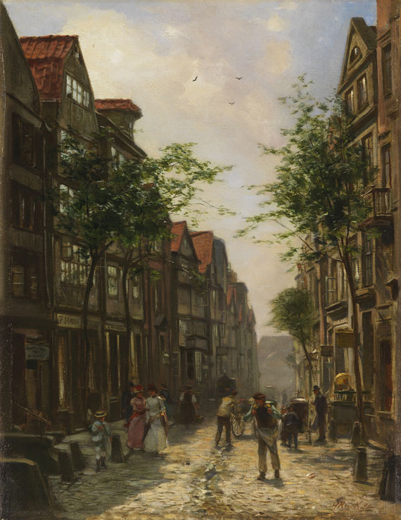 Hermann Rieck - Altstadtgasse (Hamburg?)