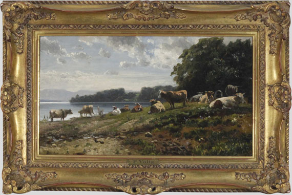Voltz - Kühe am Seeufer