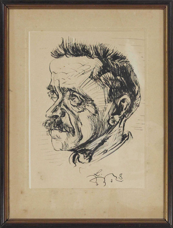 Ludwig Meidner - Porträt - Image du cadre