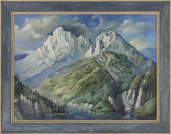 Rudolf Schlichter - Berglandschaft - Image du cadre
