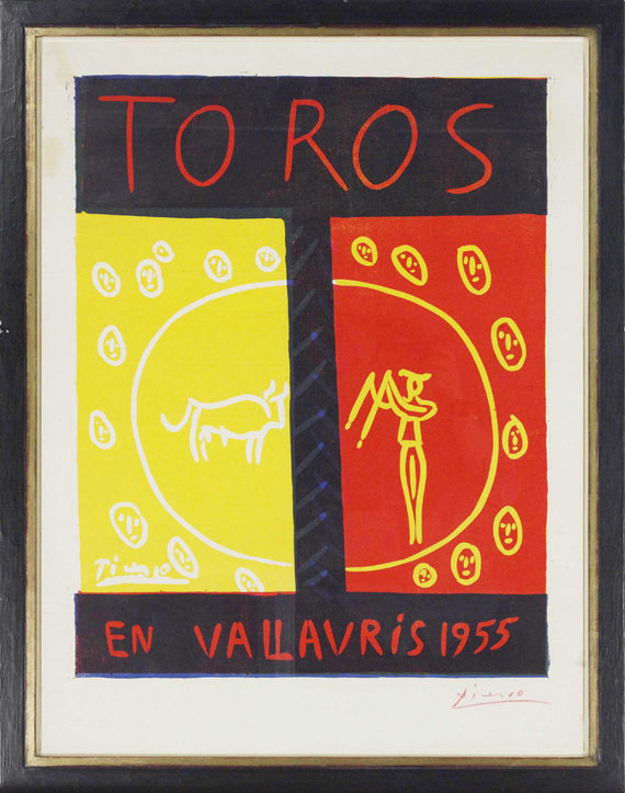 Pablo Picasso - Toros en Vallauris 1955 - Image du cadre