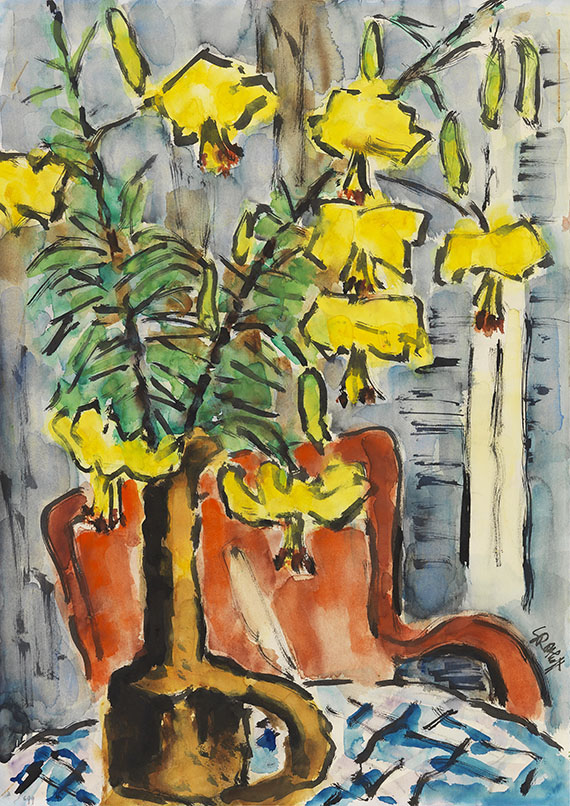 Karl Schmidt-Rottluff - Gelbe Lilien