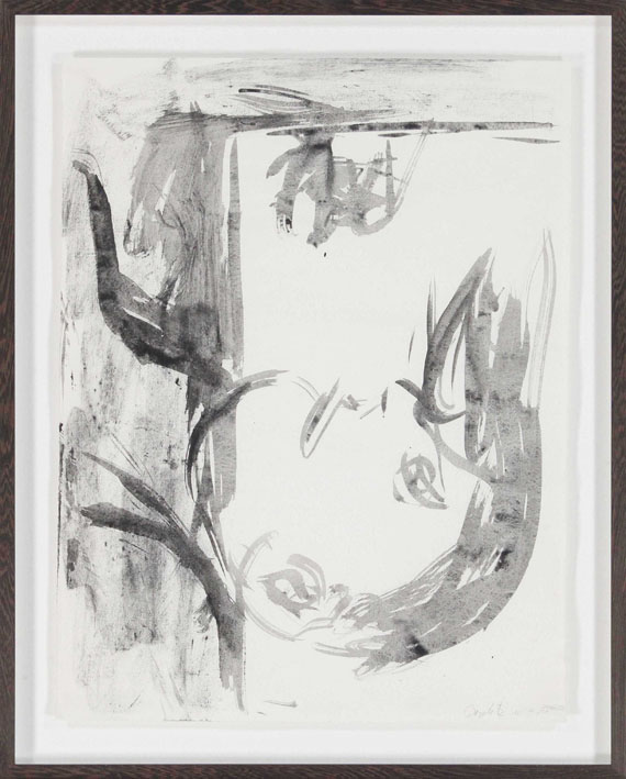 Georg Baselitz - Blick aus dem Fenster - Image du cadre