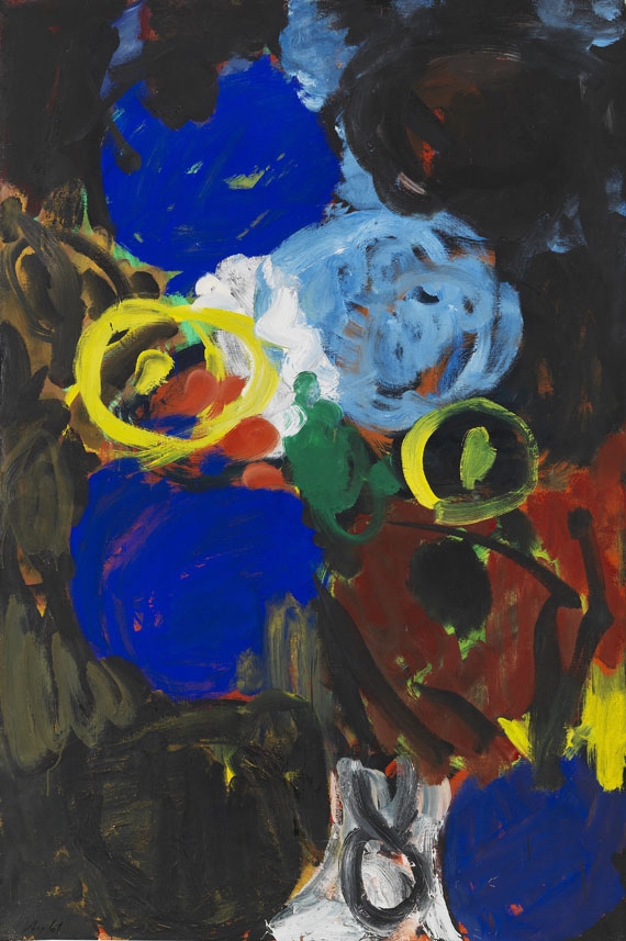 Ernst Wilhelm Nay - Hellblau im Zentrum