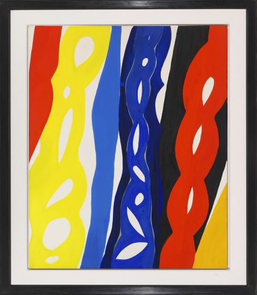 Ernst Wilhelm Nay - Streifen - Image du cadre