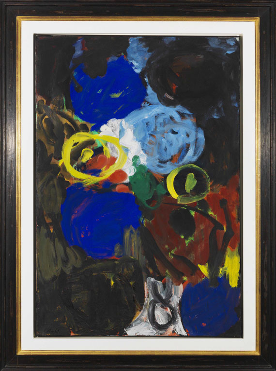 Ernst Wilhelm Nay - Hellblau im Zentrum - Image du cadre