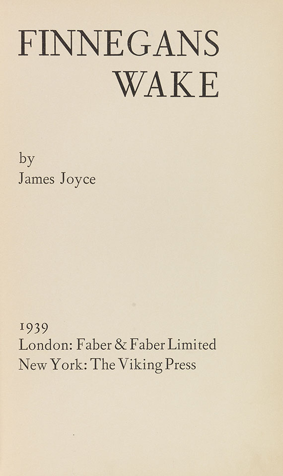 James Joyce - Finnegans Wake