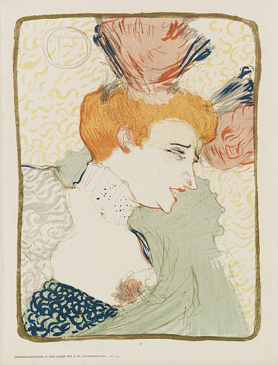 Toulouse-Lautrec - Mademoiselle Marcelle Lender, en buste