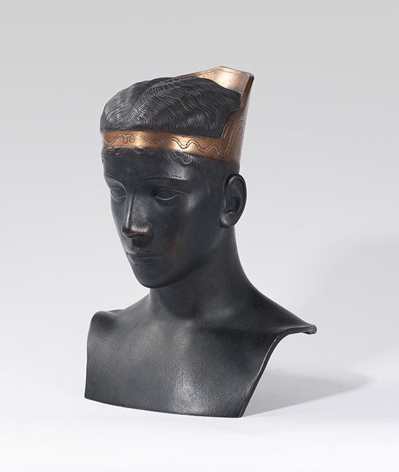 Sascha Schneider - Jünglingsbüste mit ägyptischer Kopfbedeckung - Autre image