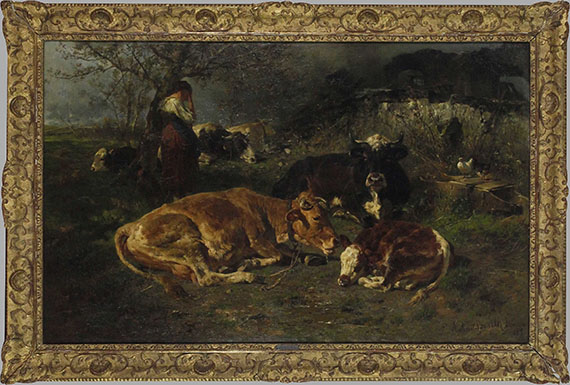 Anton Braith - Leergebrannt ist die Stätte - Image du cadre
