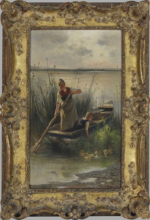 Karl Raupp - Am Ufer des Chiemsees - Image du cadre