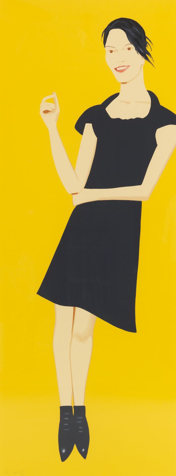 Alex Katz - Black Dress 7 (Carmen)