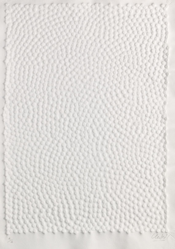 Günther Uecker - Ohne Titel (Wind I/2001)