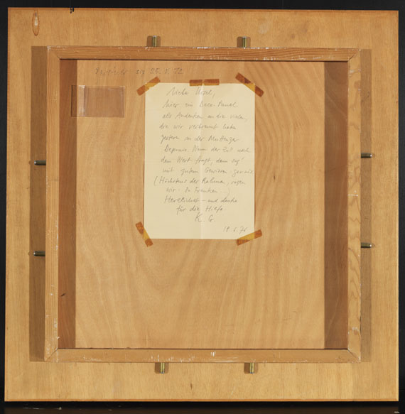 Karl Gerstner - Ohne Titel - Verso