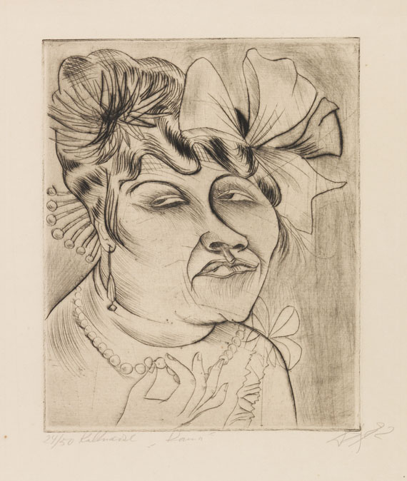 Otto Dix - Dame