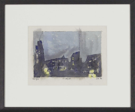 Lyonel Feininger - City Skyline - Image du cadre