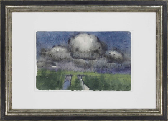 Emil Nolde - Sommerwolken über der Marsch - Image du cadre